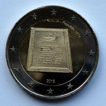 MALTA  2015  2 EURO   UNC  !!!!!!!