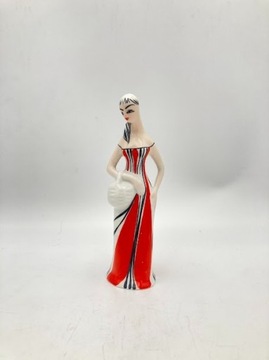 GRZYBIARKA figurka porcelanowa WAWEL 1960 r
