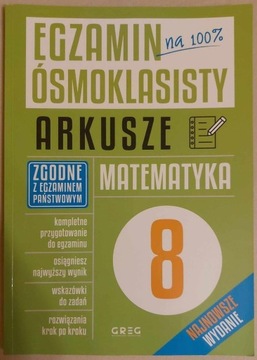 Egzamin ósmoklasisty na 100% Arkusze Matematyka