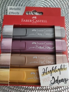 Zakreślacze Faber-Castell Metallic Effects 4 szt.