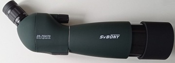 Teleskop SvBONY 25-75x70 + statyw + torba + adapter do smartfona + pudełko