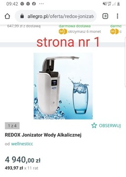 Jonizator wody Redox