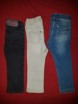 Spodnie dziewczęce jeansowe  rozmiar 92