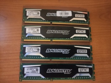 Crucial Ballistix Sport CL9 DDR3 16GB (4 x 4GB)