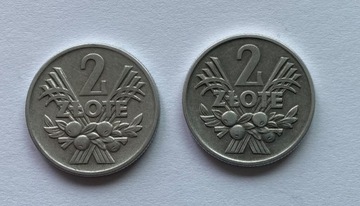 PRL, zestaw 2 x 2 złote 1960 St. 3+.