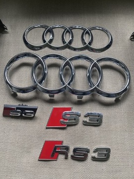 Lusterko Audi S3 emblematy RS3 