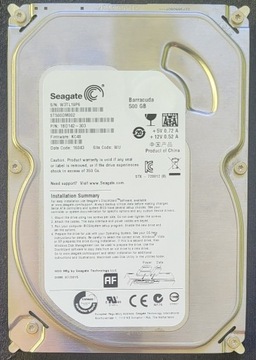 Dysk HDD Seagate Barracuda 500GB