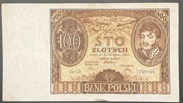 Oryginalny Banknot 100 zł z 1934 