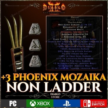 Diablo 2 Resurrected Mozaika Mosaic NON LADDER D2R