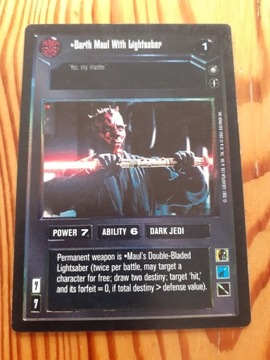SWCCG Darth Maul With Lightsaber - Tournament FOIL
