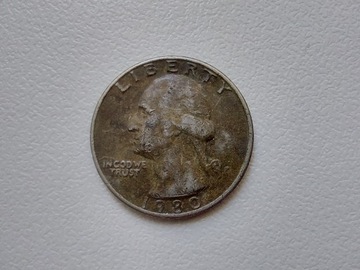 1/4 ćwierć dolara quarter 1980 USA
