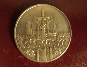 Moneta 10 000 złotych Solidarność 1980 - 1990 rok