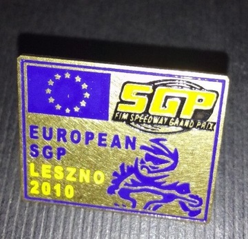 Odznaka pins żużel SGP Leszno 2010