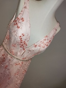 Luxuar fashion suknia balowa różowa