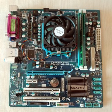 GA-M68MT-D3 + AMD Athlon II X2 3,0 GHz + 2 GB DDR3