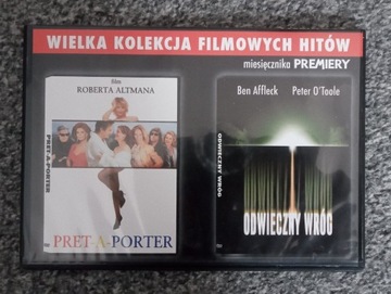 DVD - dwa filmy: PRET-A-PORTER i ODWIECZNY WRÓG 