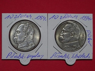 Monety kolekcjonerskie 10zł.1934 Piłsudski