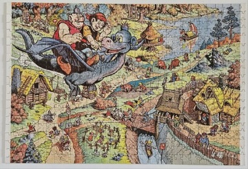 Puzzle PRL 1987r KAJKO I KOKOSZ Mirmiłowo! Christa