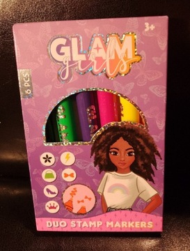 Markery stemple Glam Girls 6 sztuk 