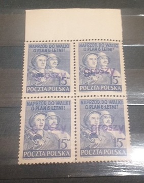 Polska Fi 527** Bierut nadruk Groszy 1950