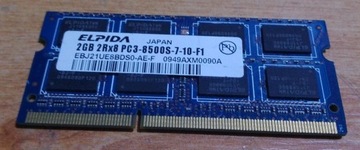 Pamięć PC3-8500 2GB Elpida.