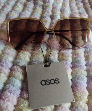 ASOS/Geometryczne okulary przeciwsłoneczne ombre 