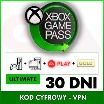 XBOX GAMEPASS ULTIMATE 30 DNI 1 MIESIĄC +CORE +EA