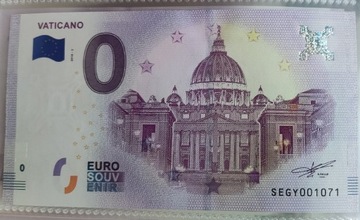 0 Euro Vaticano Włochy 2018-2