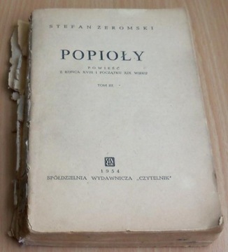 Stefan ŻEROMSKI - Popioły - 1954