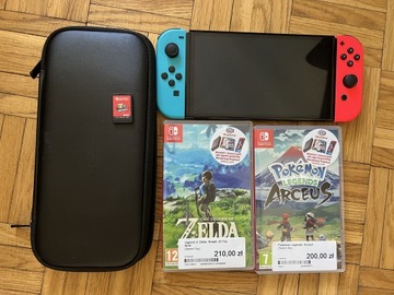 Nintendo Switch OLED+3gry