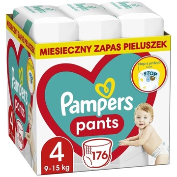 Pampers Pants Pieluchomajtki Rozmiar 4 9-15 kg 176