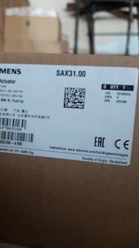 Siłownik Siemens SAX 31.00