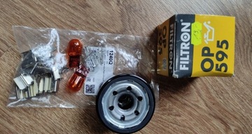 Filtr oleju Filtron OP 595, Mazda , żarówki w21w