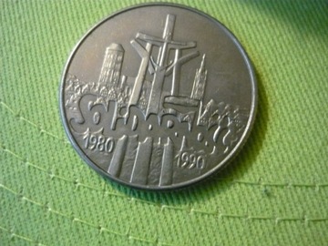 Moneta Solidarność 10.000 zł rok 1990