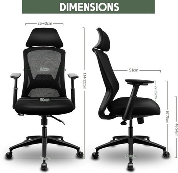 Fotel biurowy obracany ergonomiczny z wentylacją Byroras