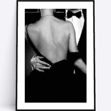 A4 Plakat dwoje miłość romantyczny do sypialni