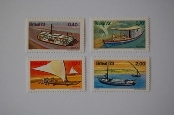 Brazylia Mi 1409-12** brazylijskie łodzie