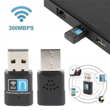 WiFi Karta sieciowa zewnętrzna USB 300Mbps