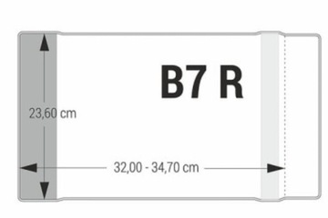 Okładka na książkę B7 23,6 cm x 34,7 cm -25szt.