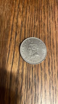 Polinezja Francuska 20 franków 1967