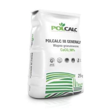 Nawóz Wapno granulowane,Polcalc III generacji 25kg