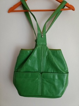 zielony torebko-plecak