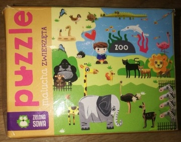Puzzle Zoo Zielona Sowa 25el.