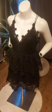 Sukienka azurowa koronkowa m 38 guess zara 