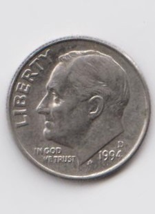MONETA ONE DIME 0,10 cent USA 1994D r.