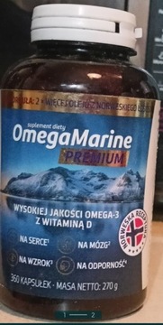 Omega Marine Premium.Mózg,Serce,Wzrok,Odporność