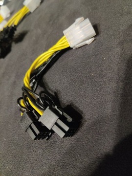 Kabel PCIe rozdzielacz 6 do 2 x 8 pin ETH BTC