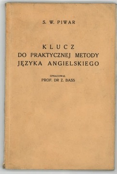 Klucz do języka angielskiego około 1925 - Piwar