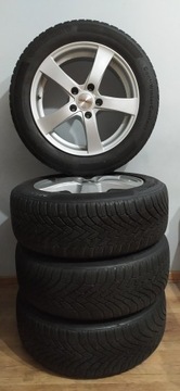 Felgi Kola Opony 205/55/16 5x112  VW, audi, seat.