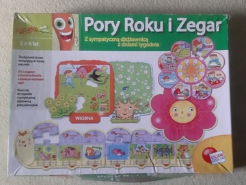 Układanka puzzle Pory roku i Zegar